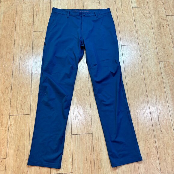 Rhone Commuter Pants Blue Golf Performance Classic Chino Men's Size 34x32 - Picture 1 of 7